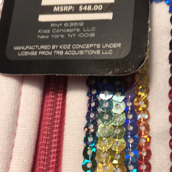 RBX Pink & Oatmeal Sequin (Strong) Zip Up Hoodie & Gray Pants NWT - Picture 4 of 4